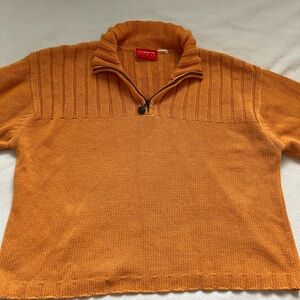 Orange Quarter zip Liz & Co.
